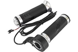 Kunray Three Speed Electric Throttle 12V-72V Electric Bike Throttle Full Twist Throttle Speed Control E Scooter Twist Throttle with Waterproof Handle Bar Design Throttle for Electric Scooter