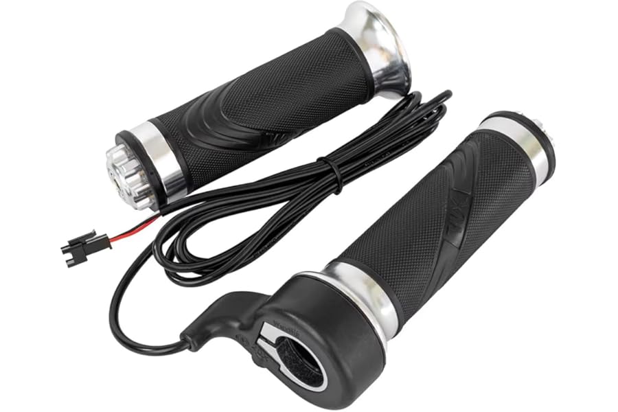 Kunray Three Speed Electric Throttle 12V-72V Electric Bike Throttle Full Twist Throttle Speed Control E Scooter Twist Throttle with Waterproof Handle Bar Design Throttle for Electric Scooter