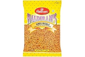 SARAS FLAVOURS OF ASIA Haldiram's Nimbu Masala - 200g (Pack of 6) | Tangy & Spicy Lemon-Flavored Indian Snack | Authentic Namkeen | Ready-to-Eat