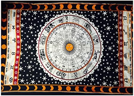 Xiang Ru Indian Boho Gypsy Wall Hanging Throw Bedding Bedspread Black