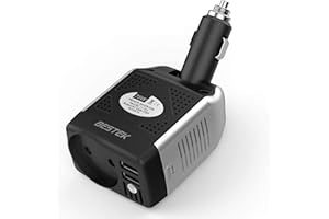 ‎BESTEK BESTEK Spannungswandler 12V auf 230V Auto USB Ladegerät 75W KFZ Steckdosen Wechselrichter 12 230 für iPhone iPad