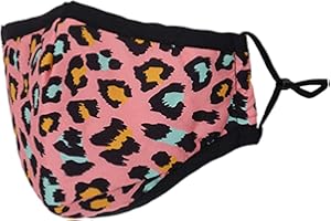 WEDDECOR Washable Reusable 3 Layer Cotton Face mask Face Covering Bandana Face Mask Breathable Fashion Face Mask for Protection Against Pollution, Light Pink, 1pc