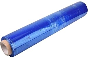 TotalPack Lot de 3 rouleaux de film étirable pour palettes standard 400 mm x 250 m (bleu, 400 mm x 300 m)