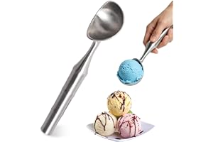 Glassskopa av rostfritt stål, robust glassked portionerare, den perfekta glasskeden portionerare, perfekt isgrädde scoop, des