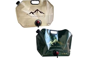 DKDDSSS 2 Pezzi Taniche Pieghevoli per Acqua, Contenitori Pieghevoli per Acqua, Portatili Pieghevoli per Acqua, per Escursionismo, Campeggio, Picnic, Ripostiglio