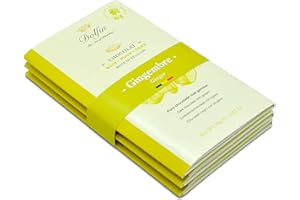 Dolfin Chocolate (Paquete de 3) Negro con Jengibre - Barra de Chocolate Belga Artesanal, Sabor Profundo, Sutil Sabor a Jengibre - Confitería Premium, Caramelos Gourmet - Hecho en Bélgica, 210g