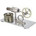 Yunir External Combustion Engine, Stirling Engine Model, Integrity Teacher Demonstration Props for Physics/Mechanical Learning Children'S Science Projects Classroom