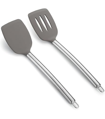 Skimmer Da Cucina Lacor 64467 - Silicone, Antiaderente, Resistente Al Calore, Lunghezza 29 Cm - Foto 3