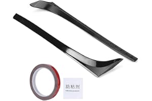 ZHUOLONG Dechoga 2Pcs MK7 Spoiler, ABS Car Rear Window Side Wing Spoiler, Lip Window Decoration Deflectors Fit for 7 MK7 7/7.5 2014-2018 with 1 Roll of Adhesion Promoter (Black)