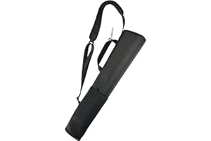 Cosmos Porta faretra per tiro con l'arco e frecce regolabile per faretra posteriore per frecce, caccia con l'arco e pratica bersaglio, nero, nero.