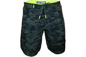 ROCK-IT Apparel I Short Surf Homme I Camouflage Premium Boardshorts avec Poches I Short de Surf Homme [tailleS-3XL] Tissu léger séchage Rapide I Short Militaire Homme I Short de Bain