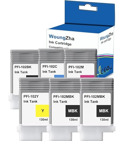 Canon Tintenpatrone PFI-102BK Schwarz – Für Große Formatdrucker IPF Serie