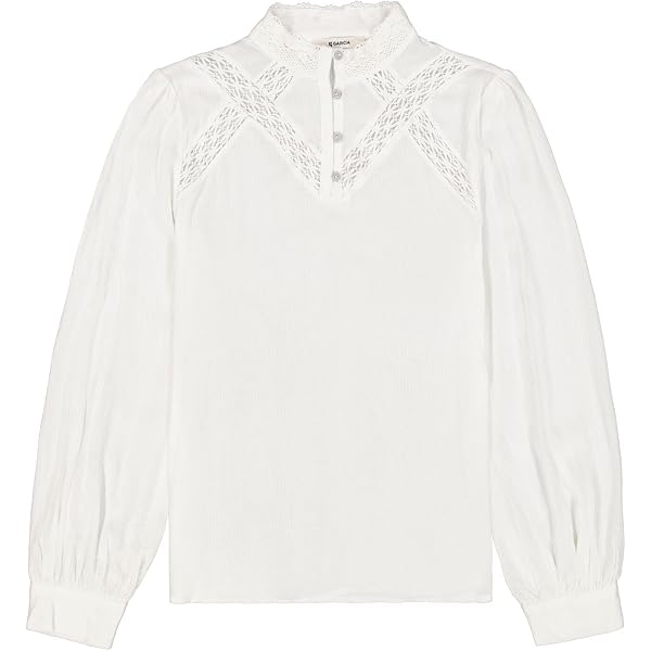 GARCIA Damen Shirt Long Sleeve Bluse – Italienisches Design, Hochwertige Verarbeitung