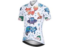 YFPICO Kinder Jungen Fahrrad Quick Dry Kurzarm Trikot Mädchen