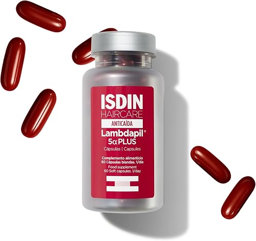 ISDIN Lambdapil 5 Alfa Plus, Cápsulas Anticaída del Cabello, Duración 2 a 4 meses, Complemento Alimenticio para la caída Prog