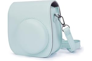 KALDA Mini 12 Case Compatible with Instax Mini 12, Equiped with Detachable Shoulder Strap and Photo Bag (Mint Green)