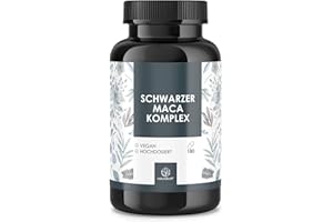 ‎NATURALKRAFT NATURALKRAFT® Premium Maca Komplex Kapseln - Hochdosiert & Effektiv 3000 mg Schwarzer Macawurzel-Extrakt, 2000 mg Gelber Macawurzel-Extrakt, Ginseng, L-Arginin & Zink – 180 vegane Kapseln
