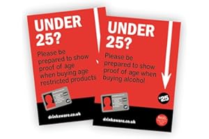 tdog-online Challenge 25 / Under 18 Laminated Posters x 2 A4