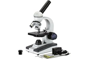 AmScope - 40X-1000X 360-Degree Rotating Monocular Head Compound Microscope - M150C