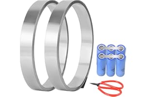 ABOVE ZERO Nastro in Nichel da 20 m, Nichel Striscia, Striscia di Nichel Puro per Connettere Delle Batterie Spot Welding 18650 - Accessori per Saldatura, Nastro in Nichel per Batteria, 8x0,12 mm (10 m/Rotoli)