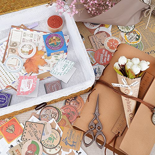 Fotoalbum mit 100 % handgefertigt Rattan Fotobuch Aufbewahrungsbox, DIY Jubiläum Hochzeit Fotoalbum mit DIY Zubehör-Kit - 7