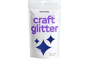 ‎HEMWAY Hemway Craft Glitter 100g 3,5 Unzen Mikrofeiner 1/256" 0,004" 0,1 mm (Sapphire Blue)