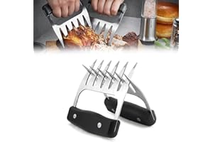 CATOR Pulled Pork Krallen, Grillzubehör Männer Geschenk, Meat Claws zum zupfen & fixieren von Fleisch, Grill Zubehör Rostfreier Stahl, für Grillliebhaber