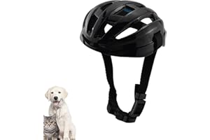 Bexdug Casques pour Compagnie Moto,Casque sécurité pour Animal Compagnie | Casques pour Compagnie avec Trou d'aération léger et Respirant Confortable pour Conduire Une Moto