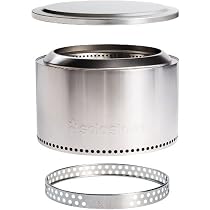 Solo Stove Yukon Essential Bundle 2.0 | Incl. Smokeless Fire Pit, Stand,  Lid, Camping Accessories, Portable for Wood Burning, Removable Ash Pan,  Stainless Steel, 68,5 x 50,5 cm, 18,3 kg : Amazon.co.uk: Garden