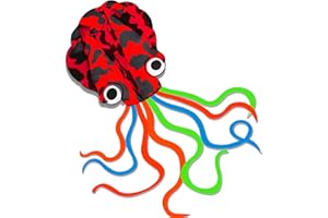 Laptony Pulpo Cometa para Niños & Adultos Cometa Preciosa para Juegos y Actividades al Aire Libre Fácil de Volar y Montar Cometa para Deportes al Aire Libre de Verano en Parque de la Playa