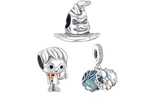 HAEPIAR Mickey S925 Charm en argent sterling pour bracelet, collier, breloque Dangle 100e anniversaire de Mickey et Minnie, pour femme et fille, cadeau d'anniversaire