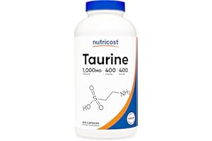 Nutricost Taurine 1000mg, 400 Capsules
