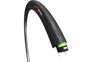 Fincci Road Bike Tyre 700 x 25c - Bicycle Tyre 700c with 3mm Antipuncture, 25-622, 60 TPI for Hybrid, Gravel, Road bike - Appropriate for Cycling and Training