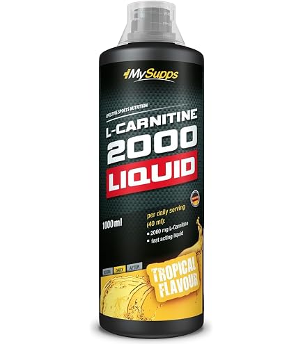L-Carnitine 6000 Liquid - 1000 ml - Extra High Dose with 6000 mg Pure L-Carnitine  per Daily Serving - Amino Workout Drink - Delicious Taste (Lemon Boost)