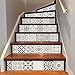 Produktbild MIYI Treppen-Aufkleber 3D DIY Refurbished Fliesenaufkleber Entfernbar Wasserdicht Arabien Fliesen Treppen Dekoration 6 teile / satz 18 cm x 100 cm , A