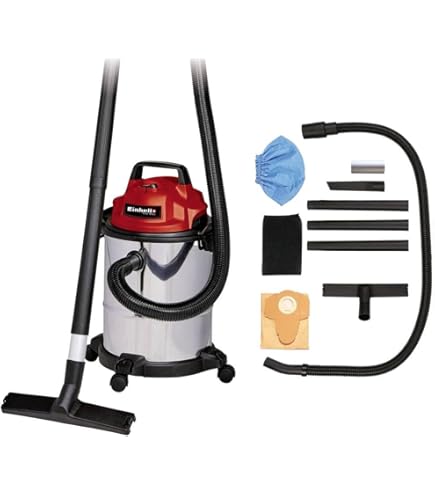 Sacchetti Filtro Einhell Da 15 Litri - Confezione Da 5, Per Aspiratori E Raccolta Polveri