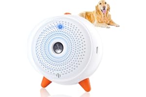 BUBBACARE Antibell für Hunde, 3 Frequenzstufen Sonic Anti Bell, 33Ft Reichweite Antibell Ultraschall Gerät für Hunde, Wiederaufladbare Hundebell-Kontrolle im Innen Außenbereich, Anti-Bell-Mittel Hunde