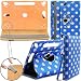 Produktbild Toshiba Excite Pure Neues Design Universelle um 360 Grad drehbare PU-Leder Designer bunte Hülle mit Standfunktion - Cover - Tasche - Blaue Polka / Blue Polka Dot Von Gadget Giant®
