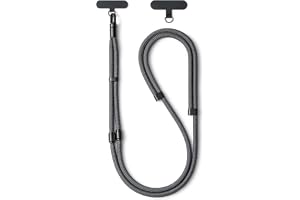 CHUQING Telefonrem Axelrem 3-i-1 Justerbar Avtagbar Telefonrem 51–80 cm Handledsrem 19 cm Halsrem med Patch