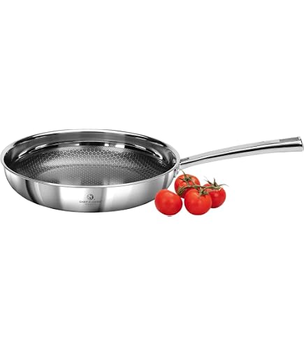 CHEF CUISINE Frying Pan 28 Cm With Fusion-Pro-II Ceramic Coating - Stainless Steel Frying Pan With Honeycomb Structure, PFAS-Free, Scratch-Resistant