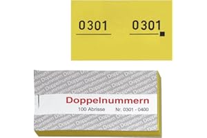 WOLF & APPENZELLER 750052 Doppelnummern gelb 01-500
