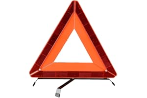 ‎AYKRM AYKRM Warndreieck Euro mit Aufbewahrungsbox, ECE Zertifiziert -Notfalldreieck- Sicherung von Unfall- und Gefahrenstellen (ROT3)