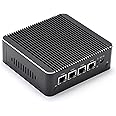 HUNSN Firewall Hardware, pFsense, Mikrotik, OPNsense, Untangle, VPN, Network Appliance, Router PC, Intel Pentium Silver N5000, RS34f, AES-NI, 4 x Intel LAN, VGA, HDMI, Fanless, 16G RAM, 512G SSD