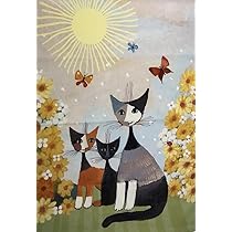 Rosina Wachtmeister - Con Nonna - Keukenschort 65 x 90 cm - Digitaal druk/ Kleurrijk/Katten