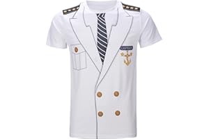 COSAVOROCK T-Shirts Déguisement Soirée Déguisée Homme