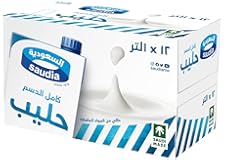 Saudia Whole Milk, 12 X 1 Liter