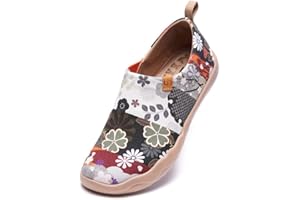 UIN Femme Floral Série Peinture Plat Mocassins Chaussures Espadrilles Marcher Chaussures Confortables