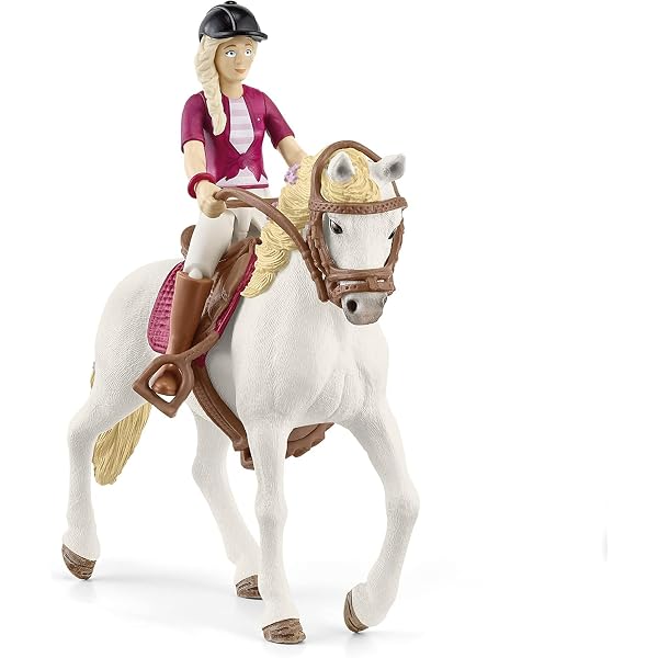 Figurine Schleich Horse Club - Aventures De Sarah Et Sa Jument Pinto Avec Accessoires