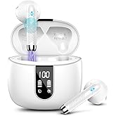 Bluetooth Kopfhörer, In Ear Kopfhörer Kabellos Bluetooth 5.3 Kabellose Kopfhörer mit 4 Mic, Neue ENC Noise Cancelling Wireles