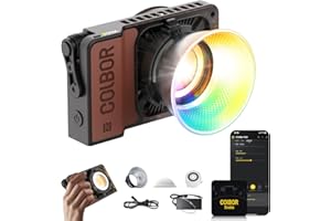 COLBOR Wonder W60R 60W RGB Luce Video Portatile 345g Illuminazione Continua Controllo APP con DC/Tipo C per Interni ed Esterni Filming Interviste Live Streaming, Luce-Video-Fotografia-LED-RGB
